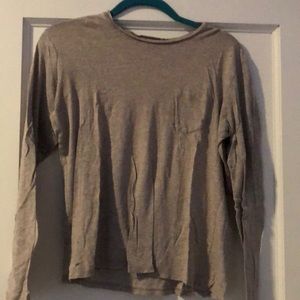 Gray Vince Long Sleeve Top